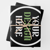 individuell, einzigartig, elegant & minimalistisch geschenkpapier set (Beispiel)