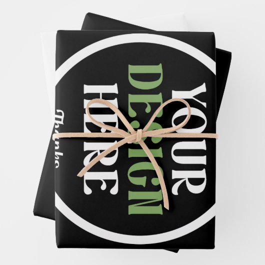 individuell, einzigartig, elegant & minimalistisch geschenkpapier set (Beispiel)