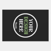 individuell, einzigartig, elegant & minimalistisch geschenkpapier set (Vorderseite)