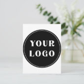 individuell, einzigartig, elegant & minimalistisch hinweiskarte (Stehend Vorderseite)