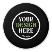 individuell, einzigartig, elegant & minimalistisch keramikknauf (Vorderseite)