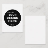 individuell, einzigartig, elegant & minimalistisch mitteilungskarte (Vorne/Hinten)