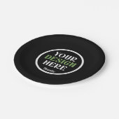 individuell, einzigartig, elegant & minimalistisch pappteller (Schrägansicht)