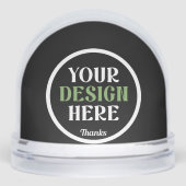 individuell, einzigartig, elegant & minimalistisch schneekugeln (Vorderseite)