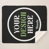 individuell, einzigartig, elegant & minimalistisch sherpadecke (Vorderseite (Horizontal))