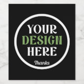 individuell, einzigartig, elegant & minimalistisch weinetikett (Einzelnes Label)