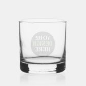 individuell, einzigartig, elegant & minimalistisch whiskyglas (Rückseite)