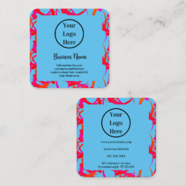 Individuell einzigartig Moderne Abstrakt Quadratische Visitenkarte