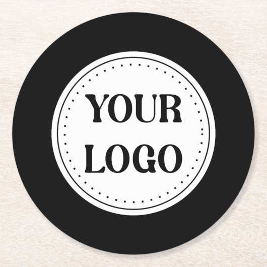 Individuell, elegant, kühl und raffiniert runder pappuntersetzer (Vorderseite)