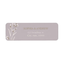 Individuell elegante florale lila rustikale Hochze