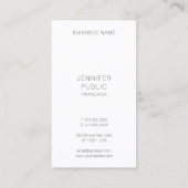 Individuell elegante Minimalistische moderne, einf Visitenkarte (Rückseite)