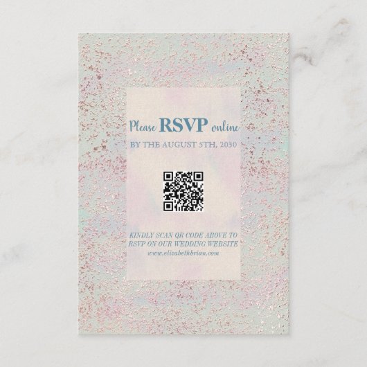 Individuell elegante, moderne Hochzeitskarte Begleitkarte (Vorderseite)