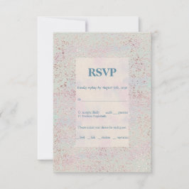 Individuell elegante, moderne Kupferakzente Antwor RSVP Karte