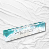 Individuell eleganter Beruflicher moderner Strand Namensplakette