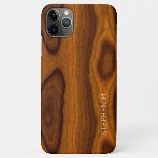 Individuell elegantes Retro-Holzkornmuster Case-Mate iPhone Hülle (Rückseite)