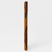 Individuell elegantes Retro-Holzkornmuster iPhone Hülle (Rechte Seite)