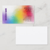 Individuell elegantes, trendiges, farbenfrohes, mo visitenkarte (Vorne/Hinten)