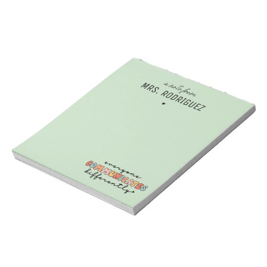 Individuell farbige Kommunikation Notizblock (Rotiert)