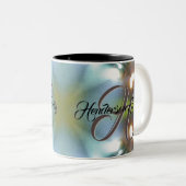 Individuell gefertigte, wunderbare Familiengeschen Zweifarbige Tasse (VorderseiteRechts)