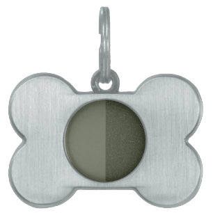 Individuell gerahmtes Haustierhalsband – Split-Mos Tiermarke