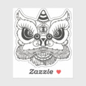 Individuell-geschnittener Vinylaufkleber | Lion Da Aufkleber (Blatt)