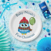 Individuell gestaltbare Baby's First Christmas Pap Pappteller (Party)