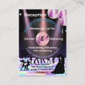 Individuell gestaltbare Disco-Empfängniskarte Begleitkarte (Vorderseite)