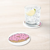 Individuell gestaltbare Doppel-Knöchel mit Sprinkl Runder Pappuntersetzer (Vor Ort)