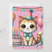 Individuell gestaltbare Einladung zum Geburtstag | (Rückseite)