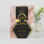 Individuell gestaltbare Einladung zum Geburtstag (Stehend Vorderseite)