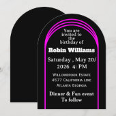 Individuell gestaltbare Einladung zum Geburtstag f (Vorne/Hinten)