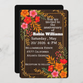 Individuell gestaltbare Einladung zum Geburtstag f (Vorne/Hinten)