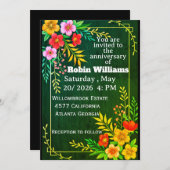 Individuell gestaltbare Einladung zum Geburtstag f (Vorne/Hinten)