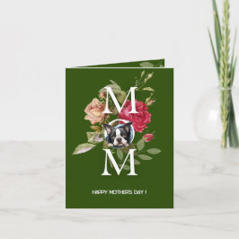 Individuell gestaltbare französische Bulldog-Mutte Karte