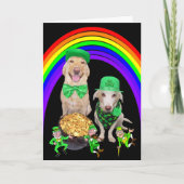 Individuell gestaltbare Hunde/Labrador St Patrick  Karte (Vorderseite)