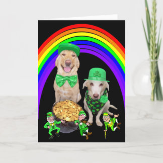 Individuell gestaltbare Hunde/Labrador St Patrick  Karte