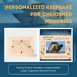 Individuell gestaltbare Lasergravur für Familien-K Geätzte Rahmen