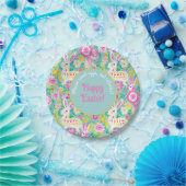 Individuell gestaltbare Minty Bunny Bliss Plate 🐰 Pappteller (Party)