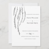 Individuell gestaltbare, moderne Hochzeitseinladun Einladung (Vorderseite)