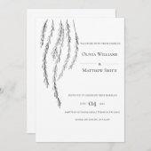 Individuell gestaltbare, moderne Hochzeitseinladun Einladung (Vorne/Hinten)