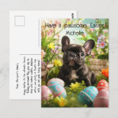 Individuell gestaltbare 🐶 Osterfreude mit Furry F Postkarte (Vorne/Hinten)