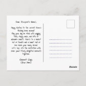 Individuell gestaltbare 🐶 Osterfreude mit Furry F Postkarte (Rückseite)