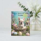 Individuell gestaltbare 🐶 Osterfreude mit Furry F Postkarte (Stehend Vorderseite)