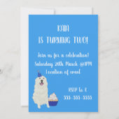 Individuell gestaltbare Pyrenäen zum Geburtstag Einladung (Rückseite)