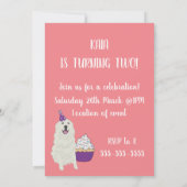 Individuell gestaltbare Pyrenäen zum Geburtstag Einladung (Rückseite)