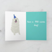 Individuell gestaltbare Pyrenäen zum Geburtstag Karte (Innenseite)