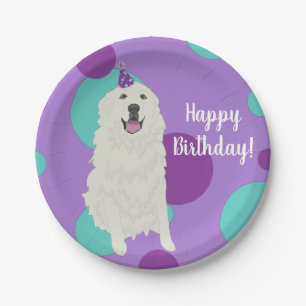 Individuell gestaltbare Pyrenäen zum Geburtstag Pappteller