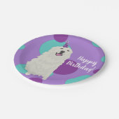 Individuell gestaltbare Pyrenäen zum Geburtstag Pappteller (Schrägansicht)