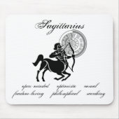 Individuell gestaltbare Sagittarius-Merkmale griec Mousepad (Vorne)