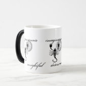 Individuell gestaltbare Skorpio-Skorpion-Merkmale  Verwandlungstasse (Vorderseite Links)